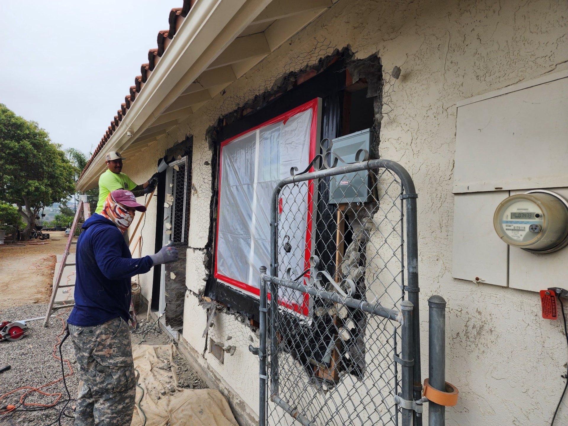 Stucco crack repair near Carlsbad Village, CA by ELN Remodeling - C-35 Licensed Contractor
