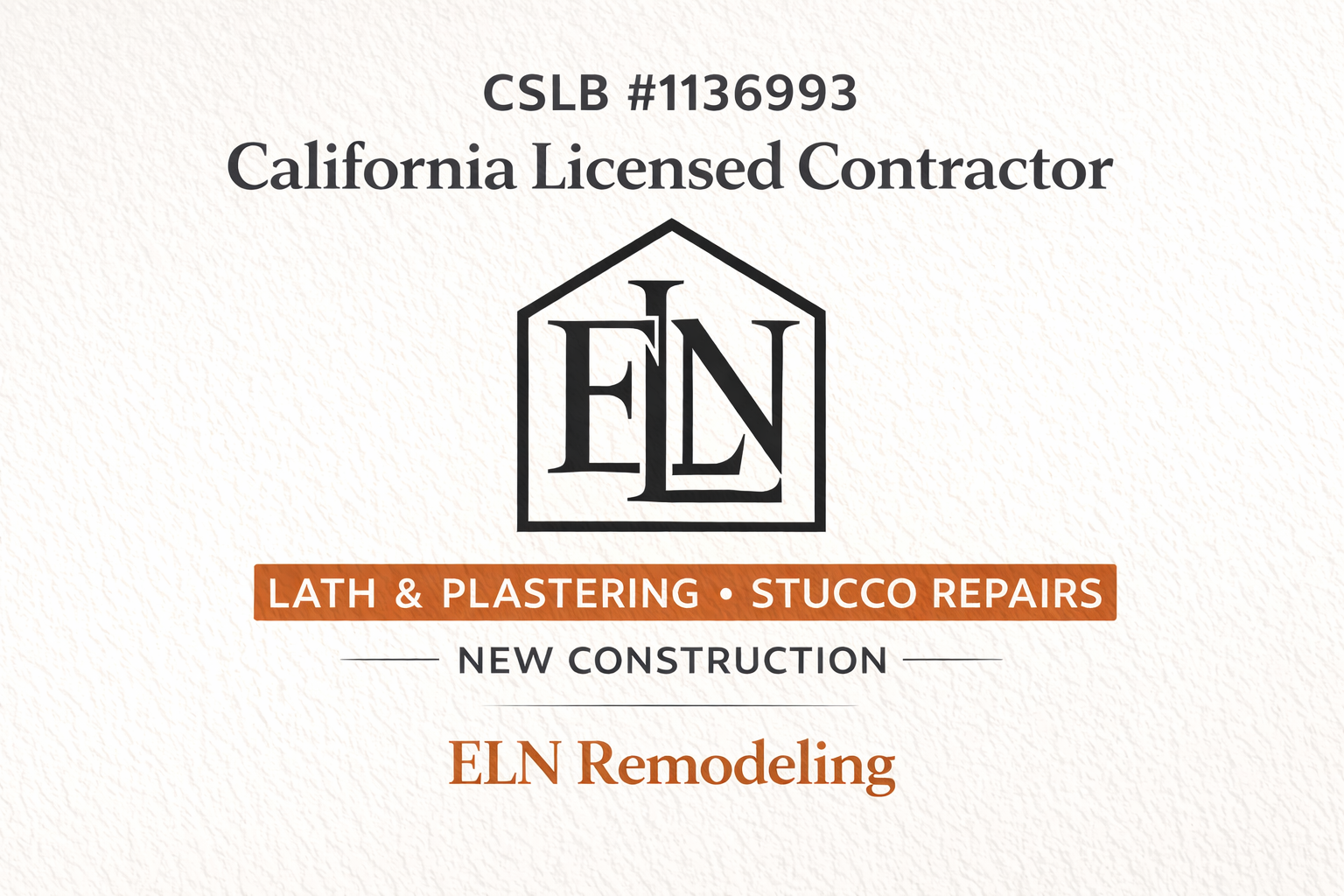 ELN Remodeling - Lath & Plastering
