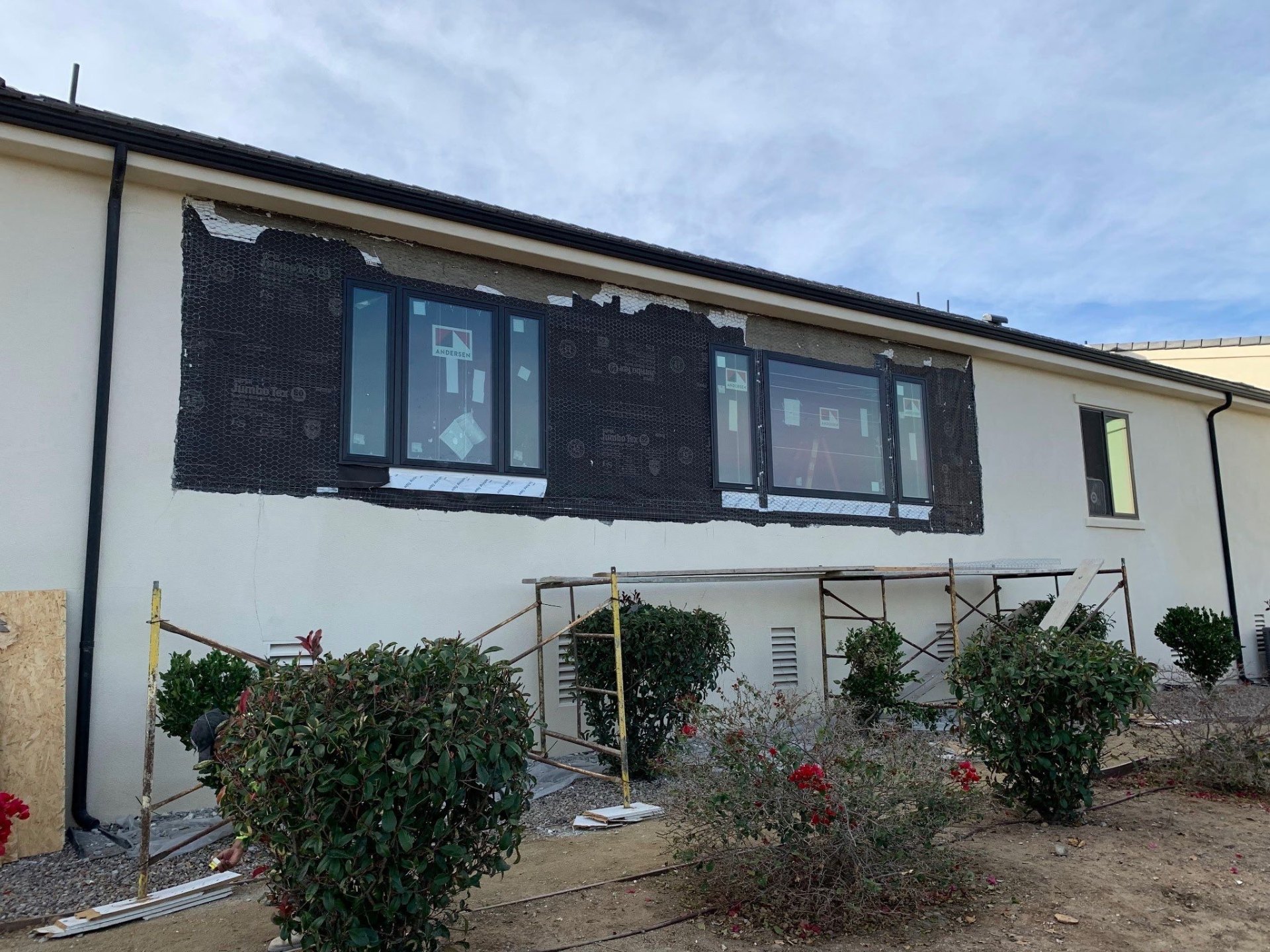 Lathe Installation - Stucco repair in North County, CA – completed by ELN Remodeling | C-35 Licensed Contractor